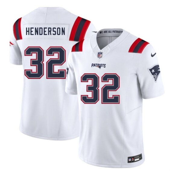 Mens Youths Kids Womens TreVeyon Henderson White Jersey Stitched